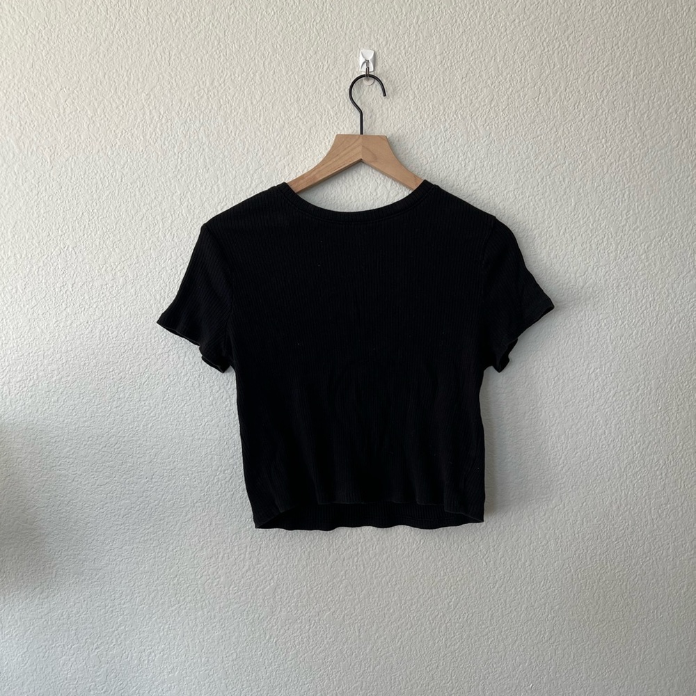 H&M Divided Fitted Black T-Shirt